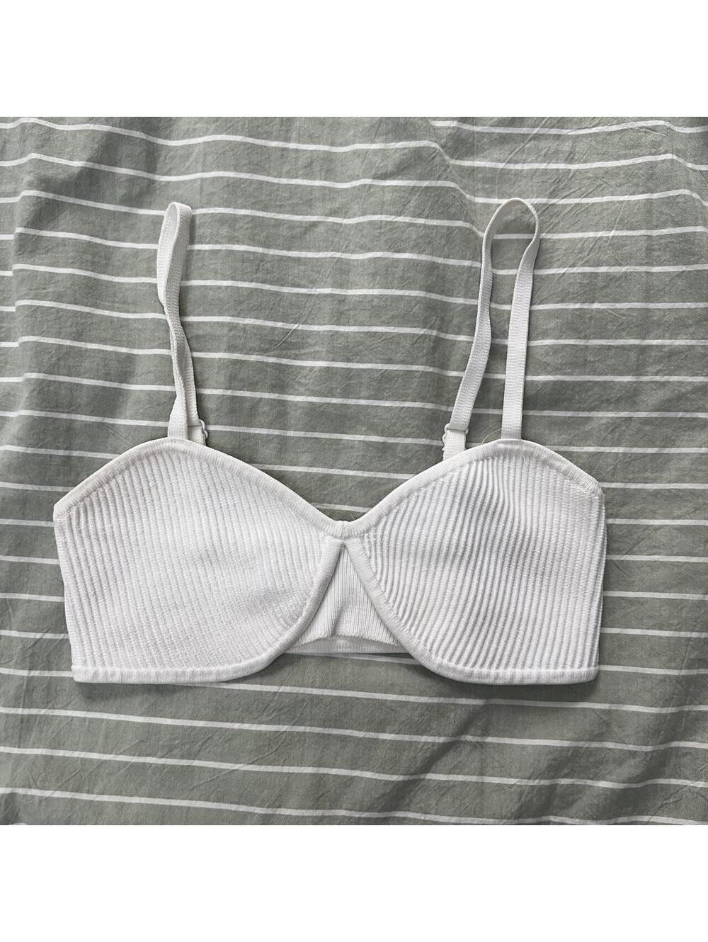 Aritzia babaton ribbed sweater bra top